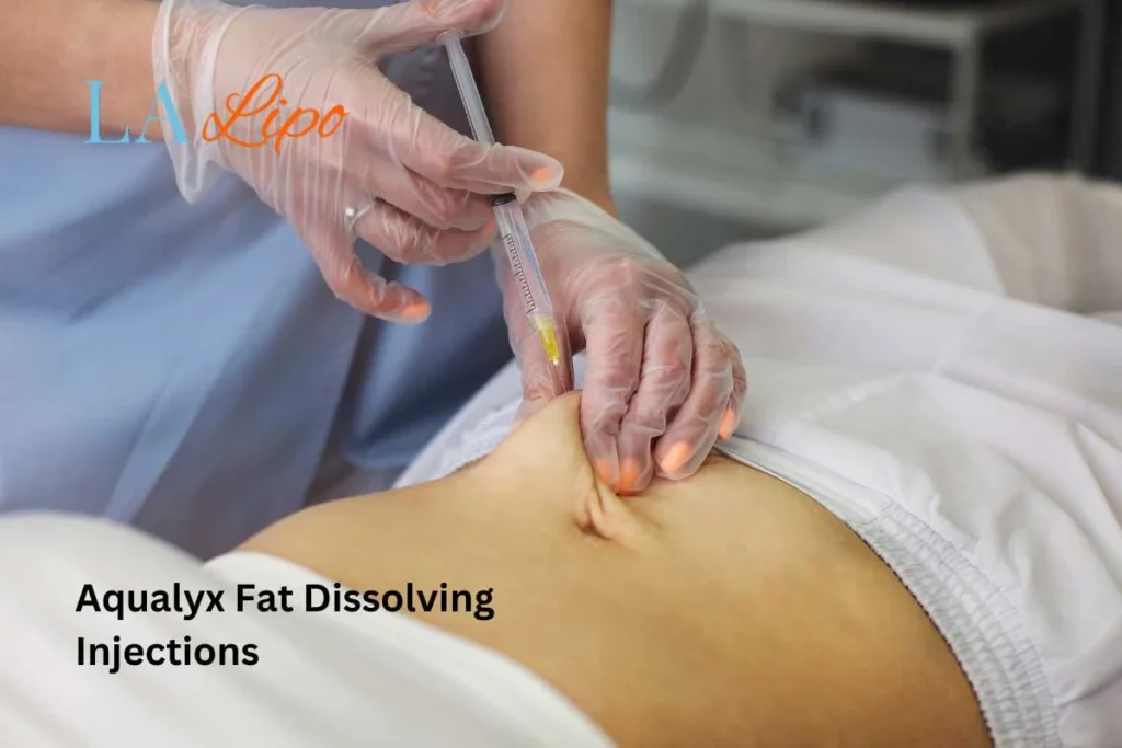 woman having fat dissolving injections Nottinghamshire in the stomach