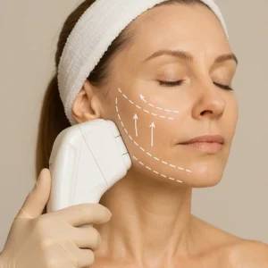Woman having HI-FU to reduce wrinkles call LA LIPO Nottinghamshire Now!