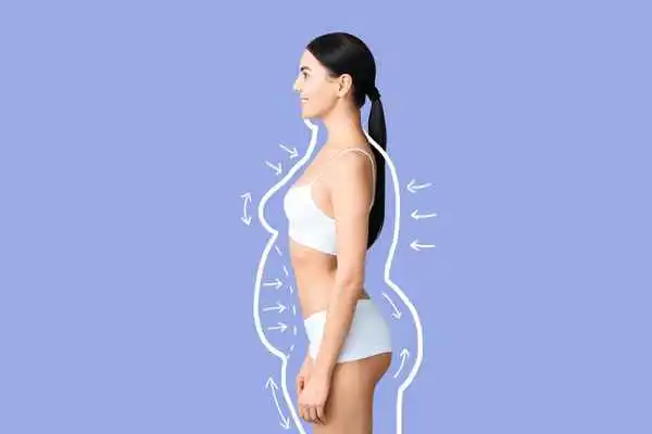 image of woman experiencing fat reduction treatment Nottinghamshire