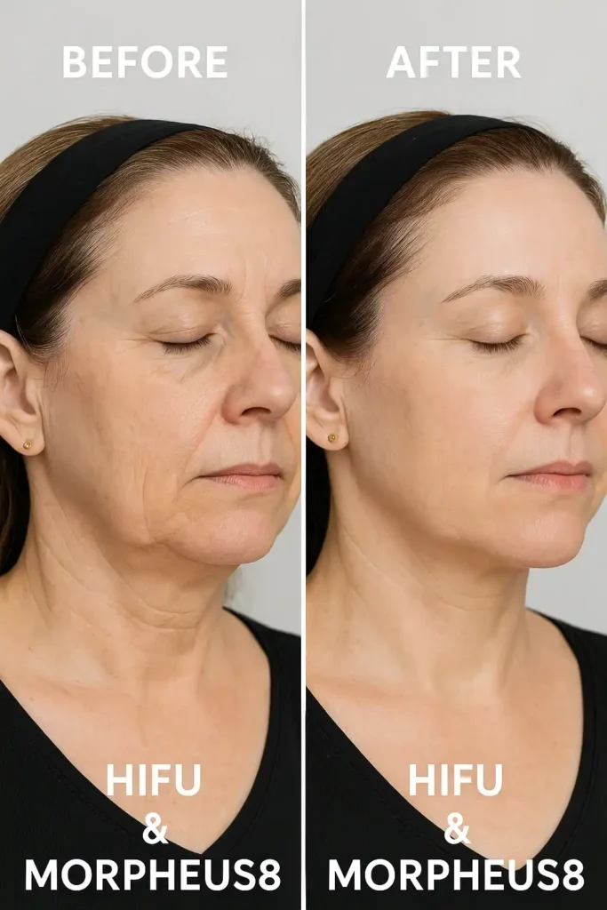 HIFU & Morpheus8 treatment results Nottinghamshire - book in today!