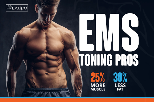 Image of man with sculpted stomach showing the fat loss and muscle gain of LA-EMS Body Sculpting Treatment Nottinghamshire