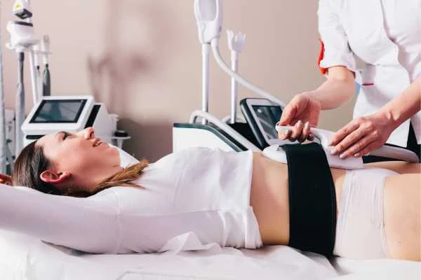 woman having body sculpting to help improve her body image and her mental health Nottinghamshire