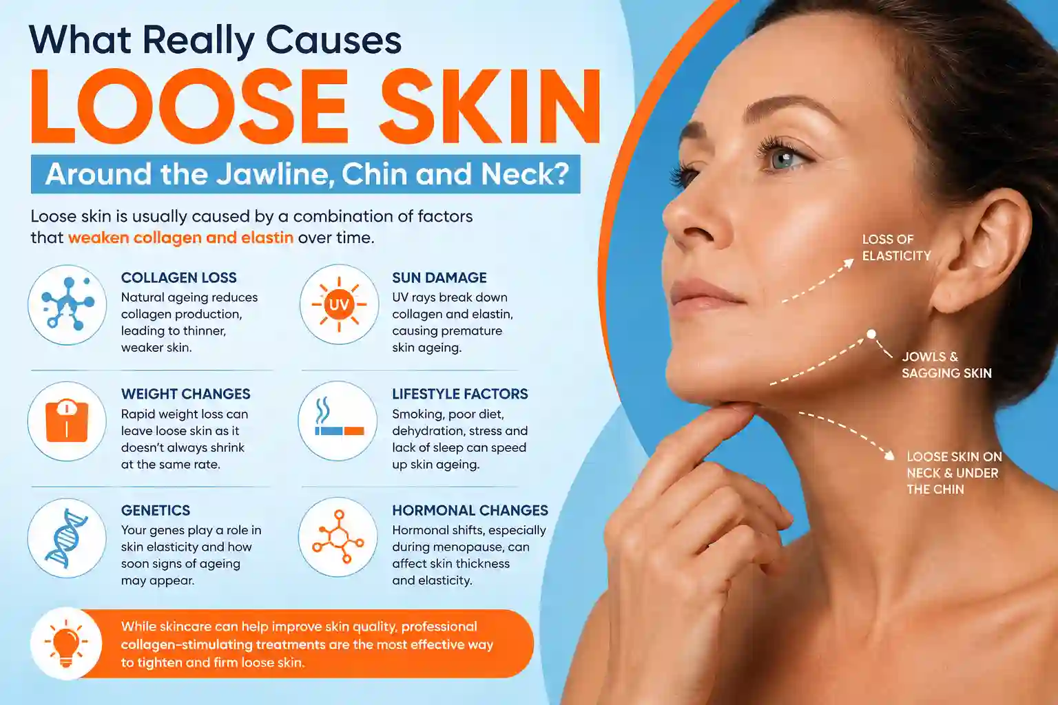 What Really Causes Loose Skin Around the Jawline, Chin and Neck Nottinghamshire?